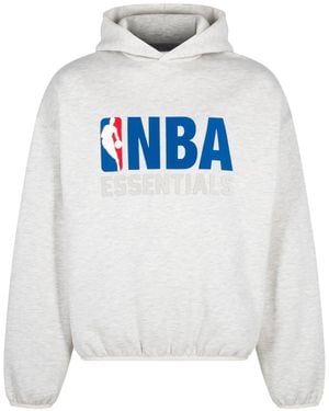 Fear Of God X Nba Essentials "Light Heather" Hoodie - Grey