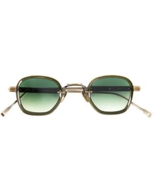 Sato Eyewear Rigel Geometric-Frame Sunglasses - Green