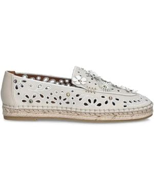 Kurt Geiger Flower Broderie-Anglaise Espadrilles - White