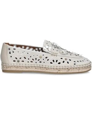 Kurt Geiger Flower Broderie-Anglaise Espadrilles - White