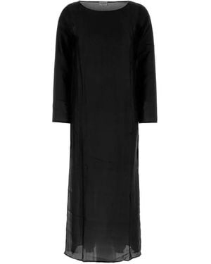 THE ROSE IBIZA Mariana Long-Sleeve Maxi Dress - Black