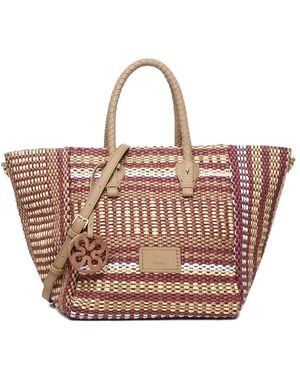 V73 Stefanie Woven Tote Bag - Pink