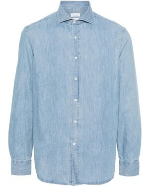 Brunello Cucinelli Denim Shirts - Blu