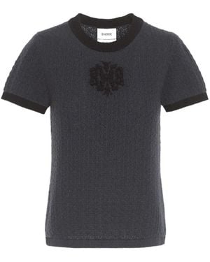 Barrie Haut En Cachemire À Logo B - Noir