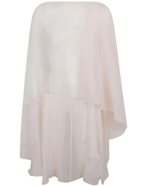Ermanno Scervino Cape À Design Superposé - White