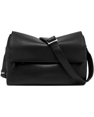 Gianni Chiarini Medium Three Grainy-Leather Shoulder Bag - Black