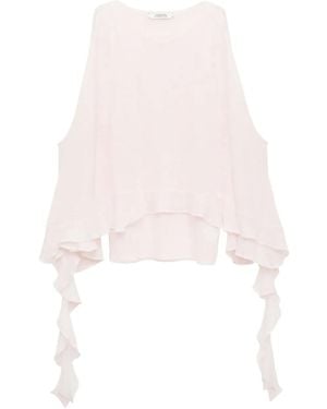 Dorothee Schumacher ラッフル トップ - ホワイト