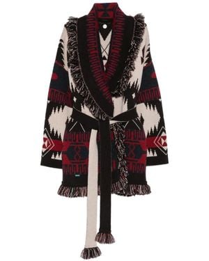 Alanui Fringe-Trim Cardigan - Black
