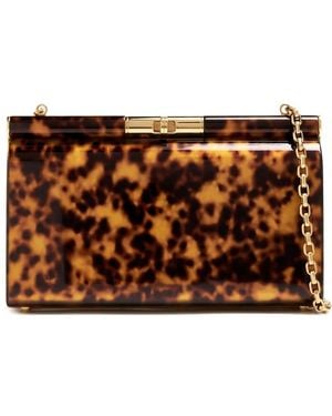 Dolce & Gabbana Medium Marlene Chain-Strap Clutch - Brown