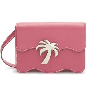 ショルダーバッグ・ポシェット Palm Angels Embellished suede Palm Beach crossbody bag Palm Angels Embellished Suede Palm Beach Crossbody Bag in