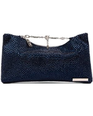 Gemy Maalouf Crystal-Embellished Clutch Bag - Blue