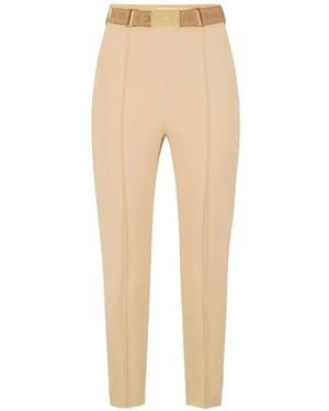 Elisabetta Franchi Trousers - Natural