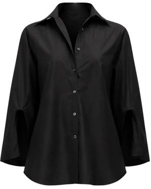 3.1 Phillip Lim Camisa De Manga En Cascada - Negro
