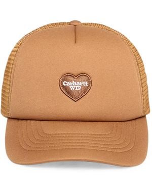 Carhartt Heart-Patch Mesh-Panel Cap - Brown