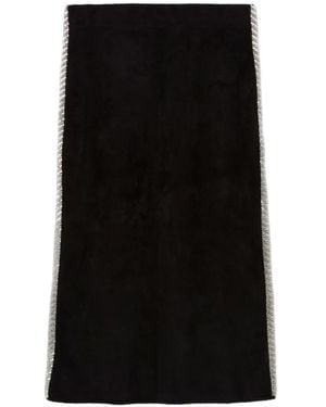 Claudie Pierlot Falda Con Cuentas - Negro
