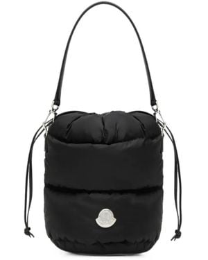 Moncler Caradoc Padded Drawstring Bucket Bag - Black