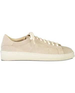 Eleventy Lace-Up Suede Trainers - Natural