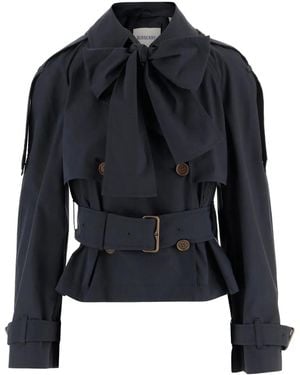 Burberry Bow Belted Jacket - Black