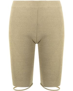Jacquemus Sierra リブニット ショートパンツ - グリーン