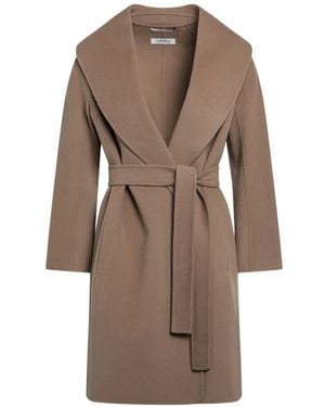 Max Mara Messi Belted Coat - Brown