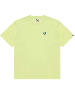 Aape By A Bathing Ape Appliqué T-Shirt - Yellow
