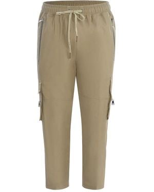 Yes London Zip-Pocket Cargo Pants - Natural
