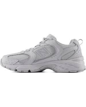 New Balance 530 Mesh-Panel Leather Trainers - Grey