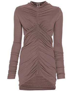 Rick Owens Sunpeel Ruched Cut-Out Top - Brown