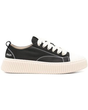 Rhun Canvas Trainers - Black
