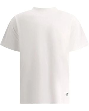 South2 West8 Embroidered Crew-Neck T-Shirt - White