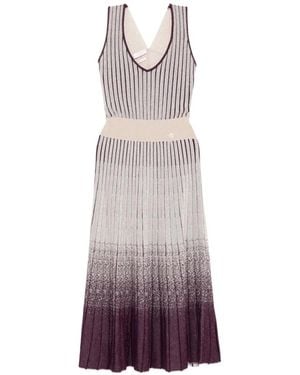 Saiid Kobeisy Degrade Knitwear Dress - Purple