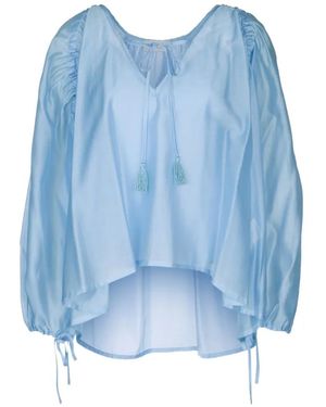 ERMANNO FIRENZE Tassel-Detail Blouse - Blue
