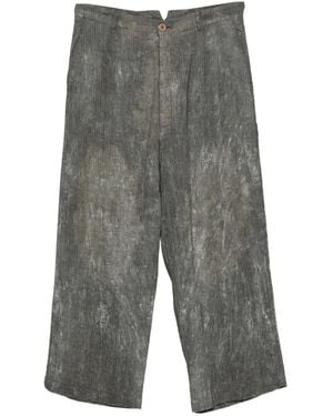 Rundholz Striped Trousers - Grey