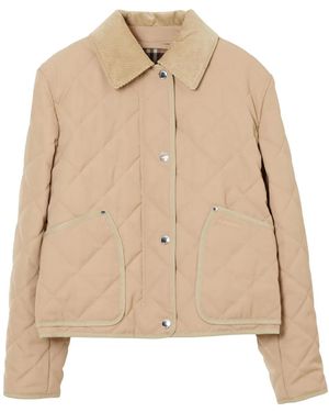 Burberry Quilted Barn Jacket With Thermoregulation Technology For 'Ss24 Collection - Natural