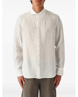MC2 Saint Barth Seersucker Cotton Pamplona Shirt - White