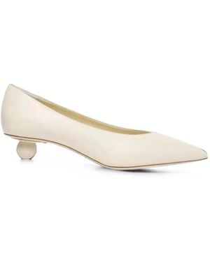 Weekend by Maxmara Pointed-Toe Sculptural-Heel Pumps - Natural