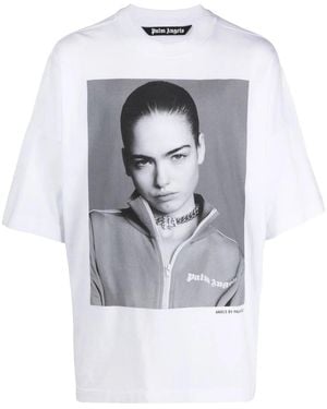 Palm Angels X Sims Photograph-Print T-Shirt - Grey