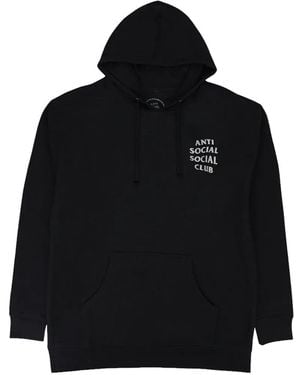 ANTI SOCIAL SOCIAL CLUB Glitter-Lettering Hoodie - Black