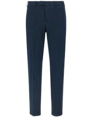 PT Torino Master Pressed-Crease Trousers - Blue