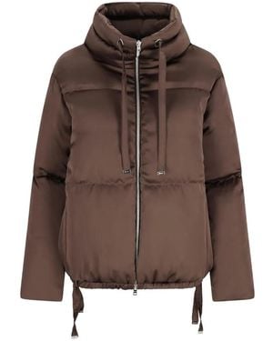 Herno Resort Quilted High-Neck Jacket - Brown