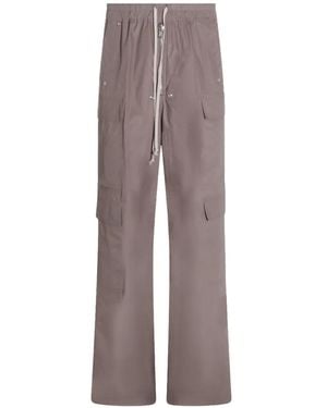 Rick Owens Cargo-Pocket Drawstring-Waistband Trousers - Brown