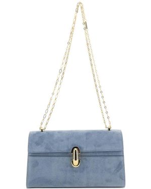 SAVETTE Symmetry Chain-Strap Shoulder Bag - Blue