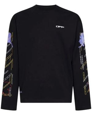 Off-White c/o Virgil Abloh Archigeography Arrow Long-Sleeve T-Shirt - Blue