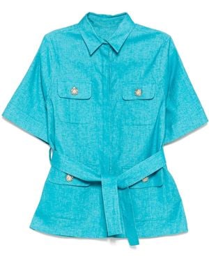 Elie Saab Safari Jacket - Blue