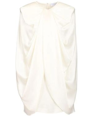 Stella McCartney Robe Drapée À Coupe Courte - White