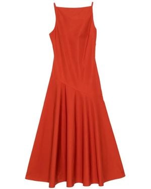 Adam Lippes Ren Midi Dress - Red