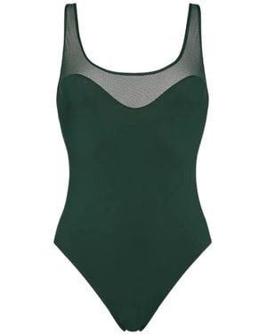 Eres Bañador Charisme Con Panel De Malla - Verde