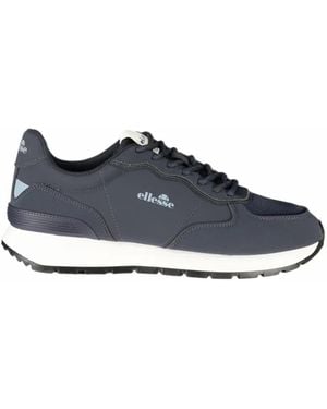 Ellesse Logo-Detail Panelled Trainers - Blue
