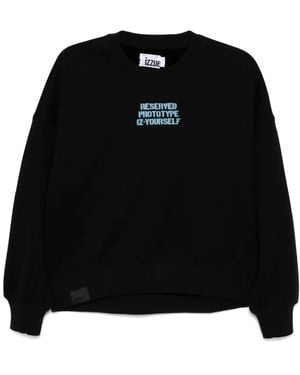 Izzue Sweatshirt Mit Slogan-Print - Schwarz