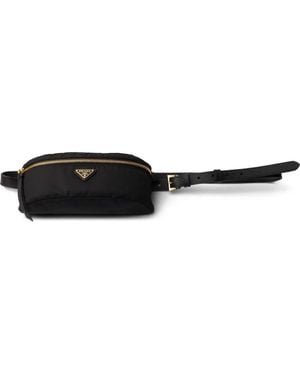 Prada Logo-Detail Belt Bag - Black